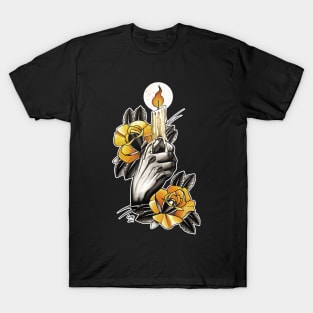 The hand holding a candle T-Shirt